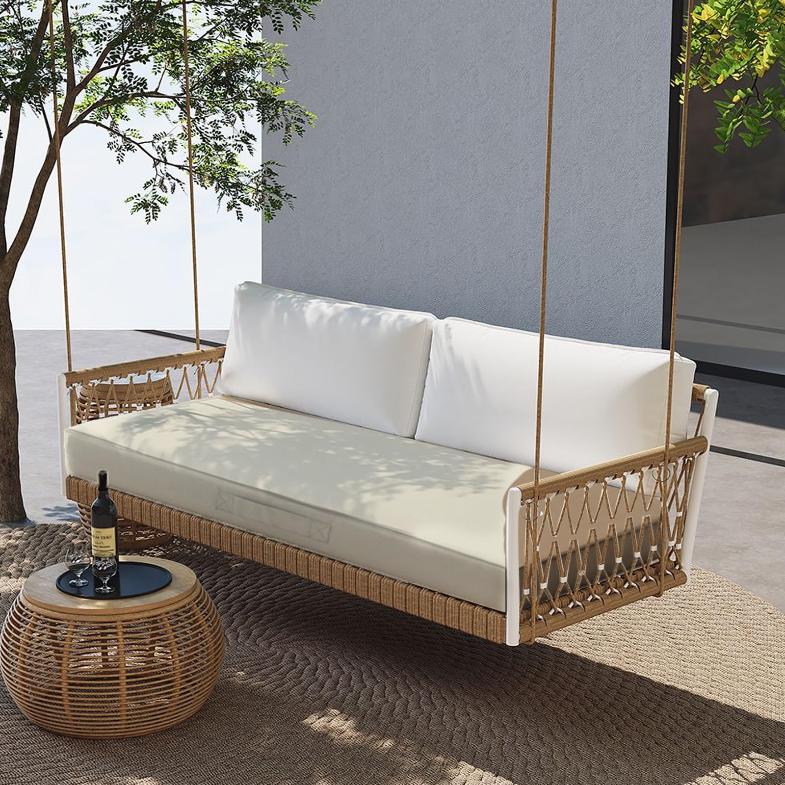 YIJIAN HOME cushion beside ruler showing 48x18 inch size for scale and fit