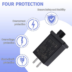 YIJXPOIN adapter label showing IP44 rating and UL safety marking