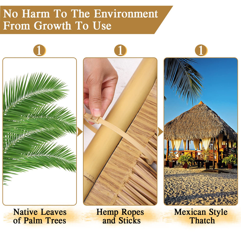 Yilloog installed on tiki hut demonstrating tropical ambiance and low maintenance