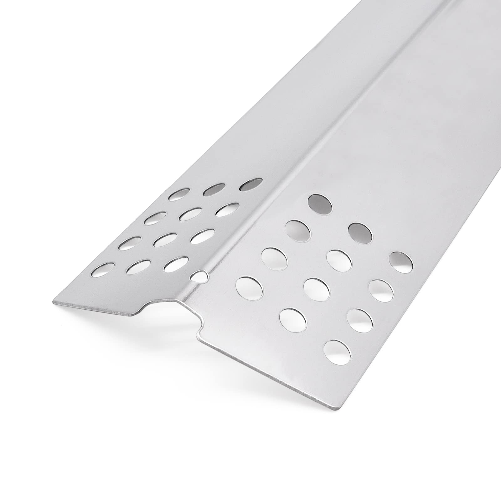 Yiming burner tube closeup showing welded ports and even heating for improved durability