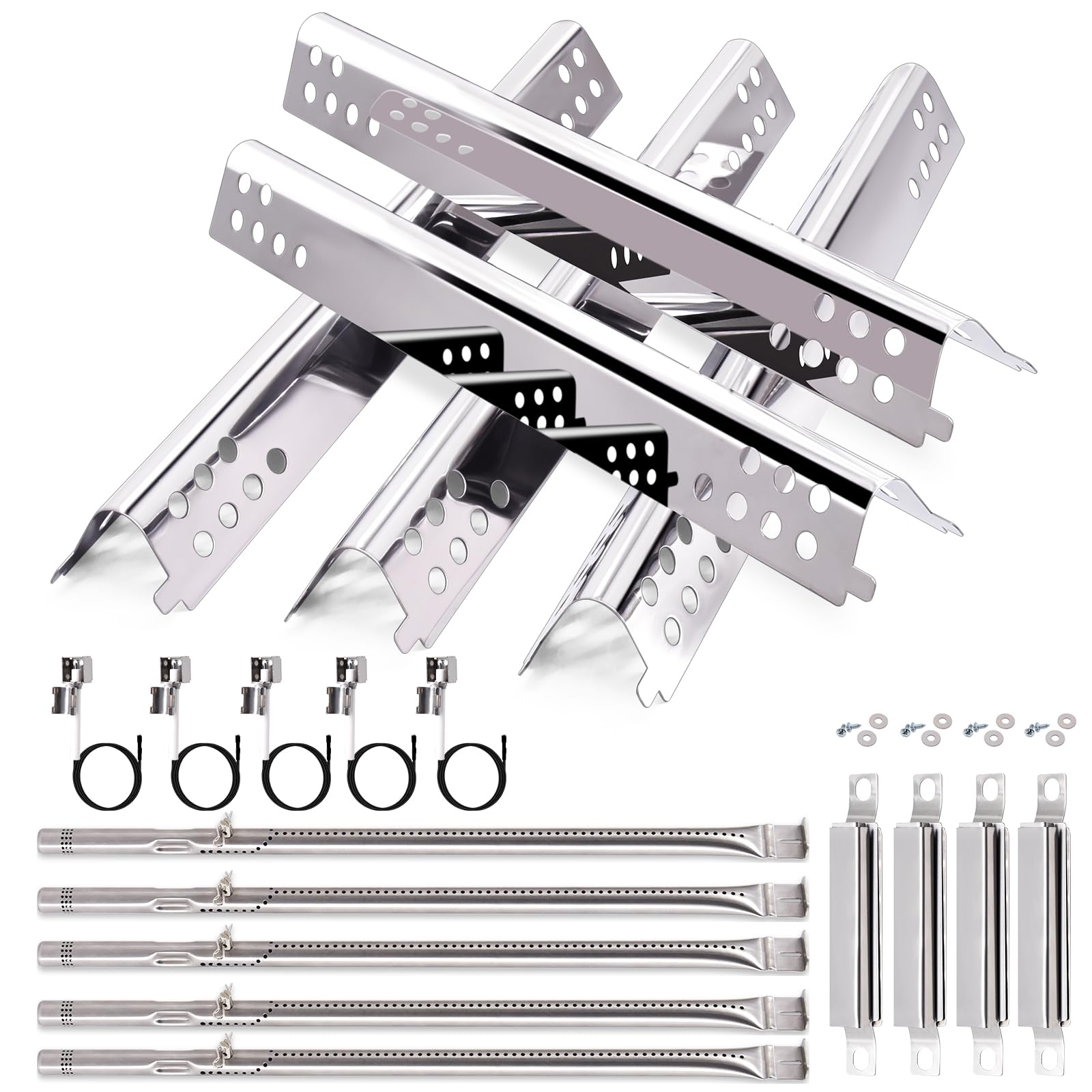 Yiming front packaging showing full Char‑Broil replacement kit and easy parts identification