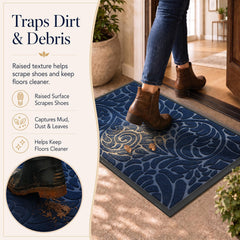 Yimobra close-up groove texture traps dirt and absorbs moisture