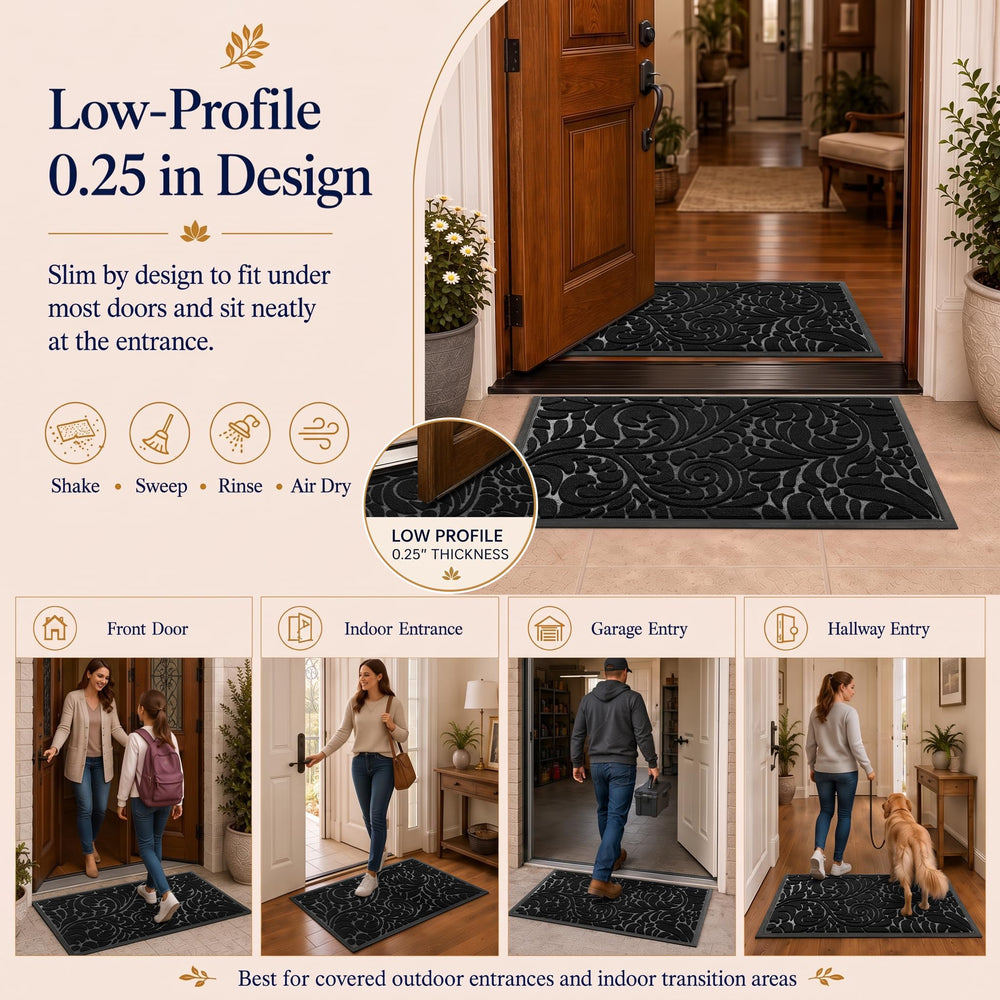 Yimobra slim profile under door proving easy door clearance