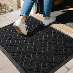 yimobra front view door mat showing full 36x24 coverage and protective benefit