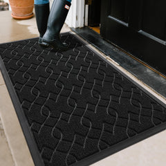 Yimobra front view large door mat showing clean curb appeal and protection