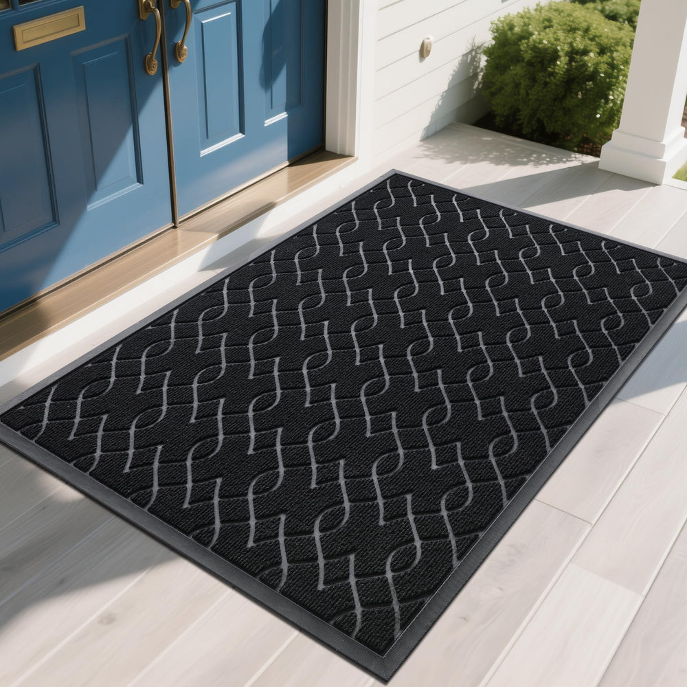 Yimobra front view showing full 60x36 mat protecting entry
