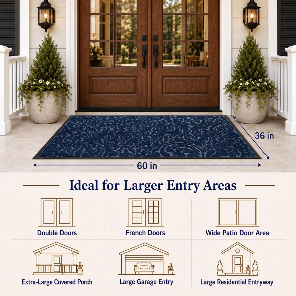 Yimobra non-slip rubber backing keeps mat stable and safe