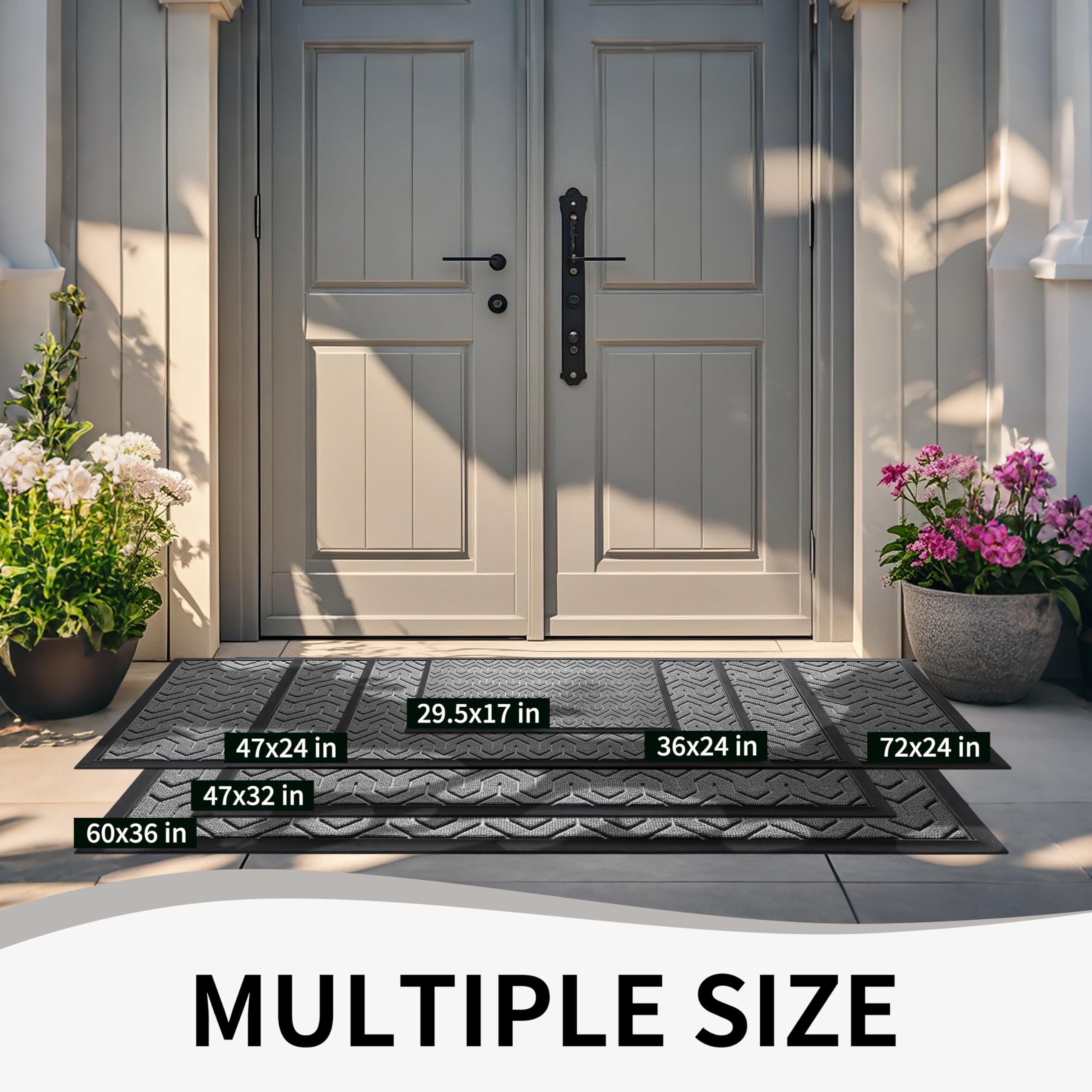 Yimobra mat beside doorframe showing size-fit clarity for buyers