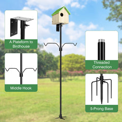 YINGYM five-prong base inserted in soil for strong anchoring benefit