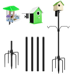YINGYM front view of assembled pole kit showing stable outdoor setup