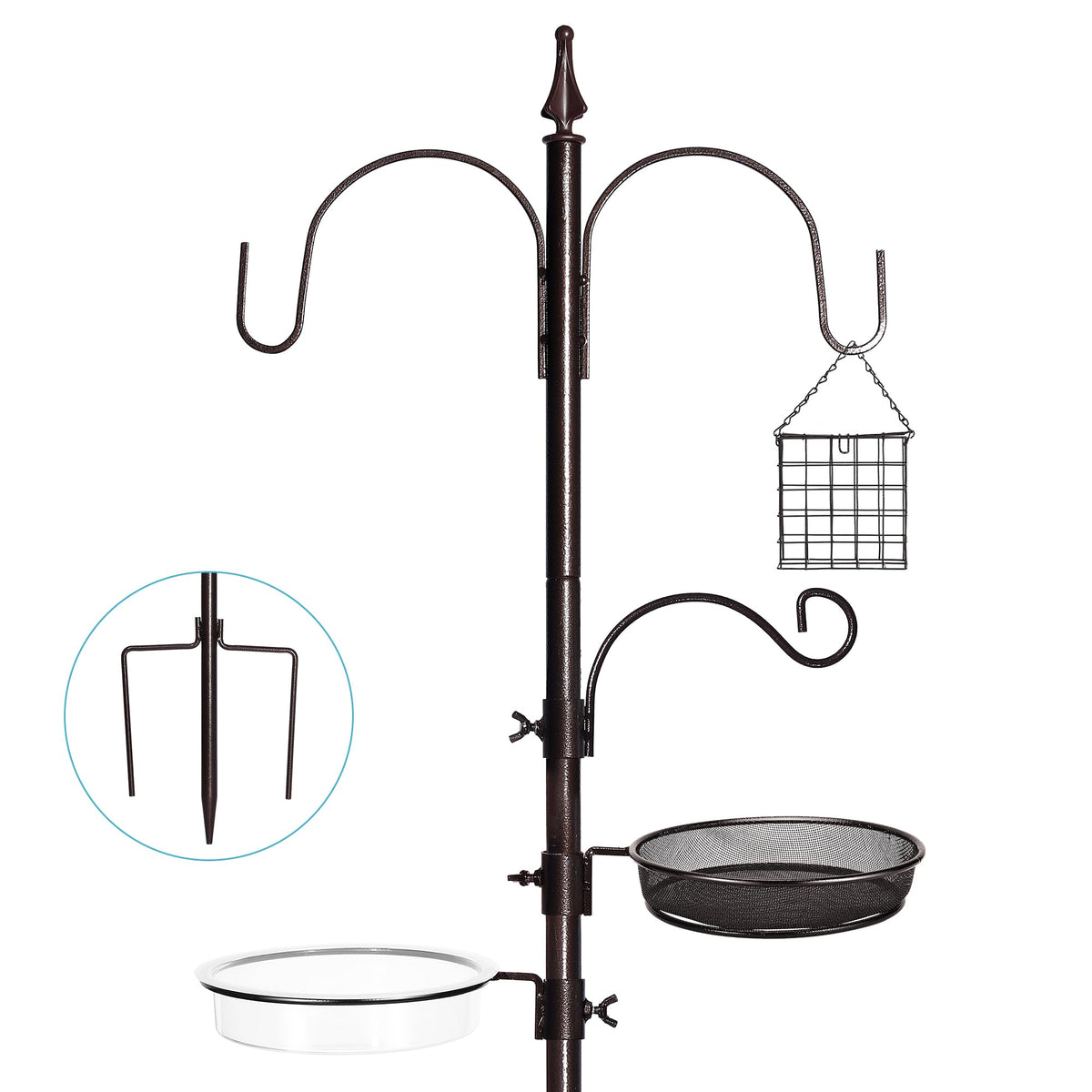 YINGYM full assembled 77 inch feeder stand showing stable outdoor setup and easy viewing
