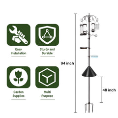 YINGYM squirrel baffle close-up protecting feeders to reduce nuisance raids
