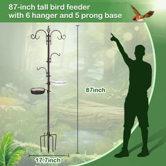 YINGYM top W-hooks close-up showing sturdy hang points that support large feeders