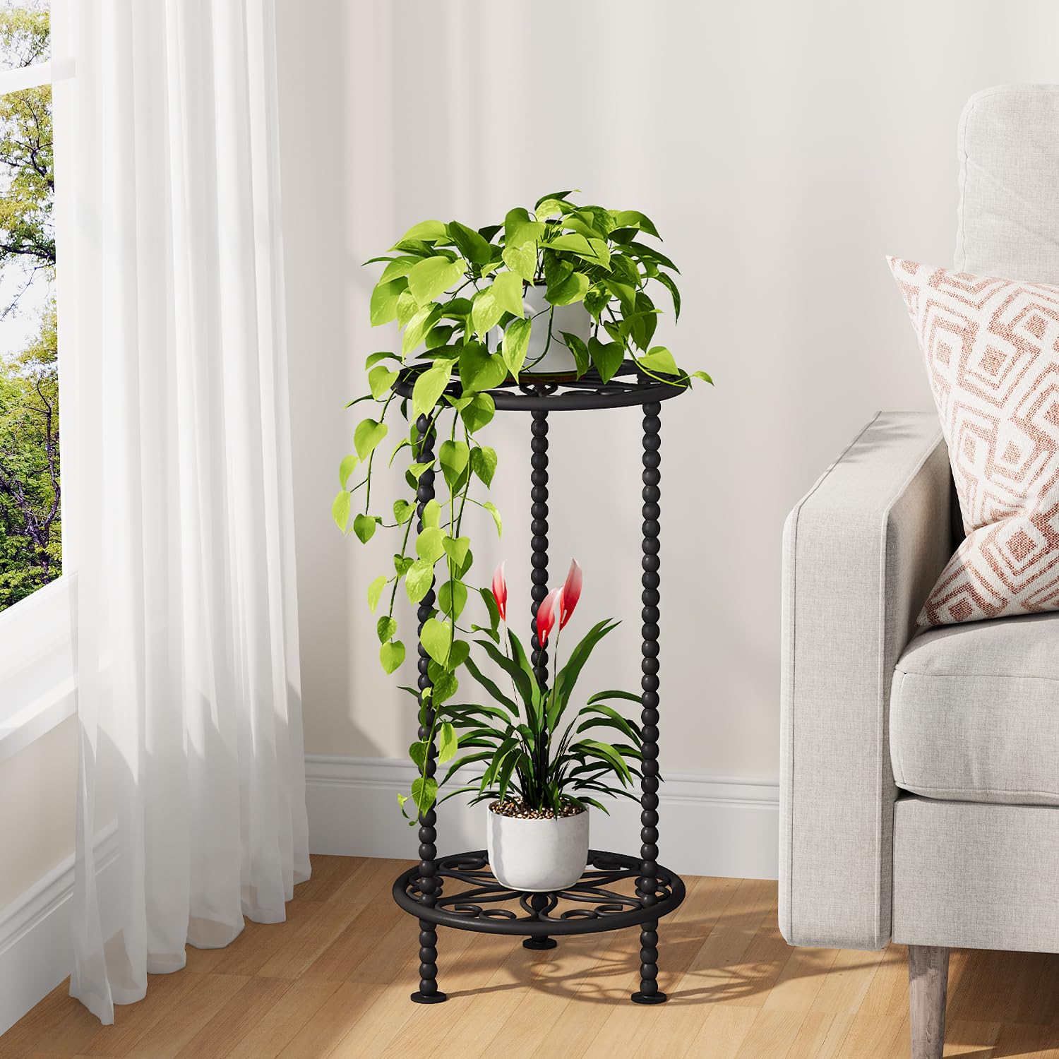 YINMIT styled in living room beside sofa showcasing space-saving display