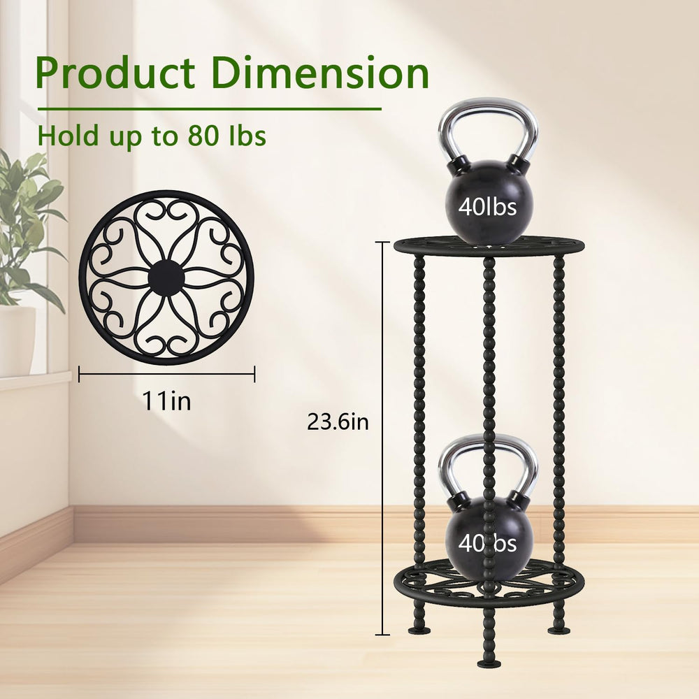 YINMIT lower shelf closeup highlighting depth and capacity for medium pots benefit