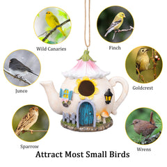 Yinns bird house bottom clean-out plug visible for easy maintenance and hygiene