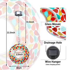 Yinns solar LED lighting glowing at night adding ambiance and better visibility