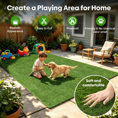Yinoos patio installed lifestyle displays tidy green space and easy setup