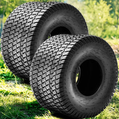 YINTATECH front view of 20x10-8 turf tire showing tread for stable grip