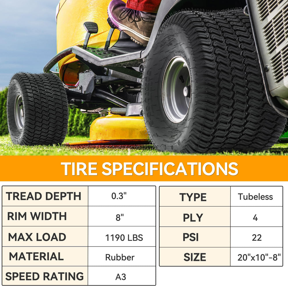 YINTATECH tire beside rim and ruler showing 19.5 inch outer diameter