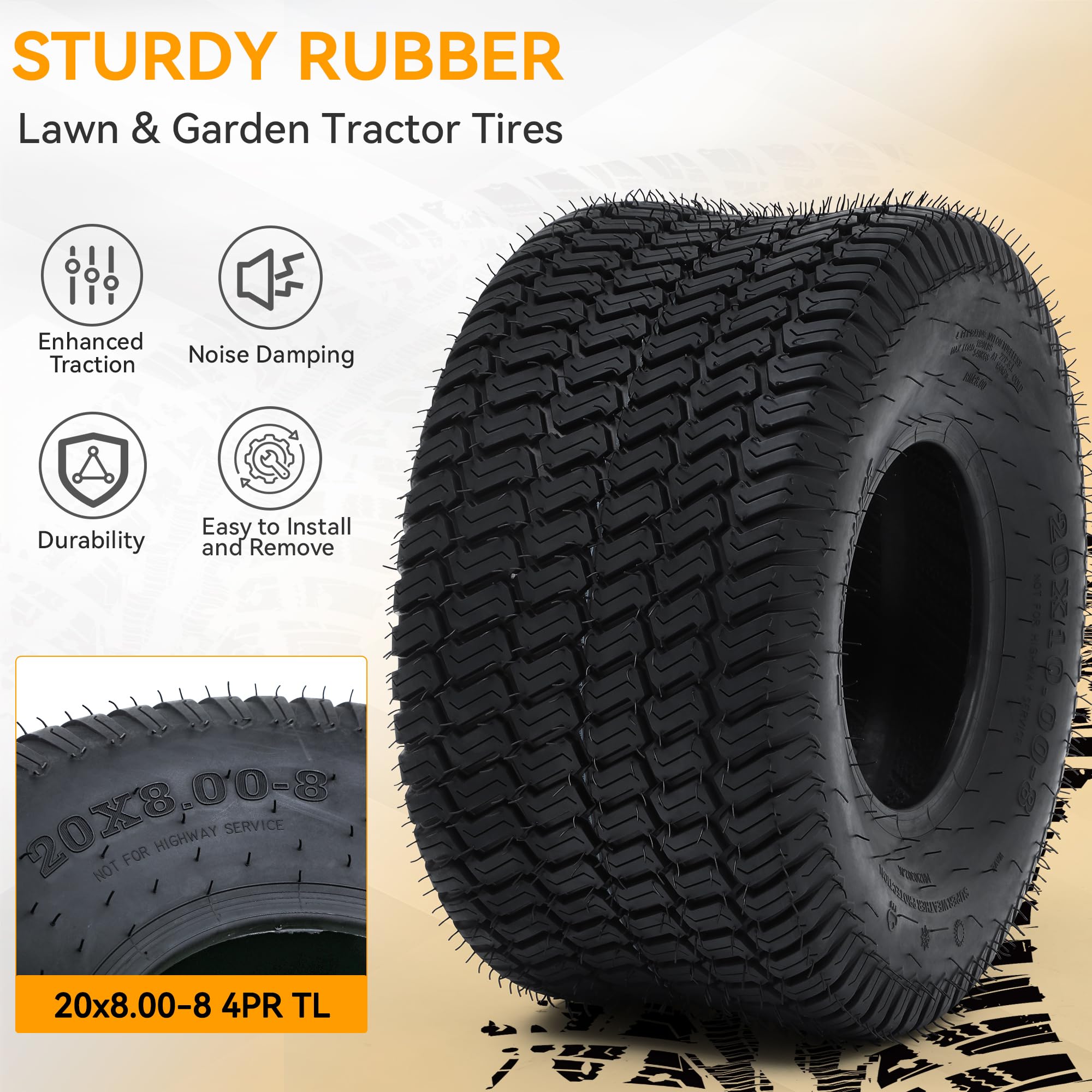 YINTATECH close-up of diamond-cut tread edges enhancing self-cleaning and grip benefit