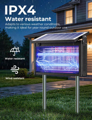 YISSVIC closeup of dual 365nm LED tubes highlighting insect attraction feature