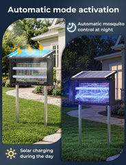 YISSVIC solar panel setup with extension cable maximizing sun exposure benefit