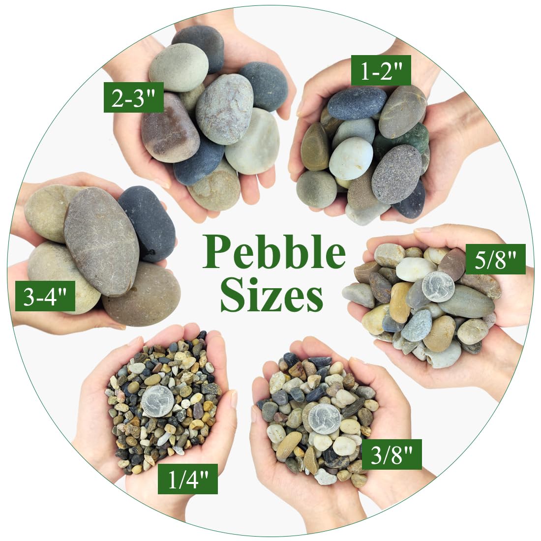 YISZM close-up of smooth pebble texture highlighting tactile finish