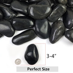YISZM close-up of polished river rock surface highlighting smooth texture and natural elegance