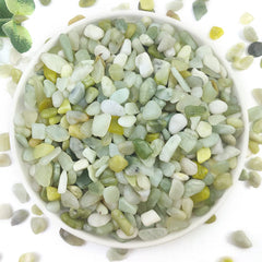 YISZM front of bag showing 10lb pack and polished jade stones benefit: ready supply