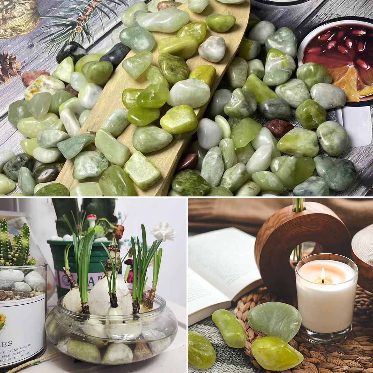 YISZM stones used as garden accent, offers long-lasting outdoor color