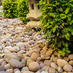 YISZM stones used on a garden path adding low-maintenance curb appeal