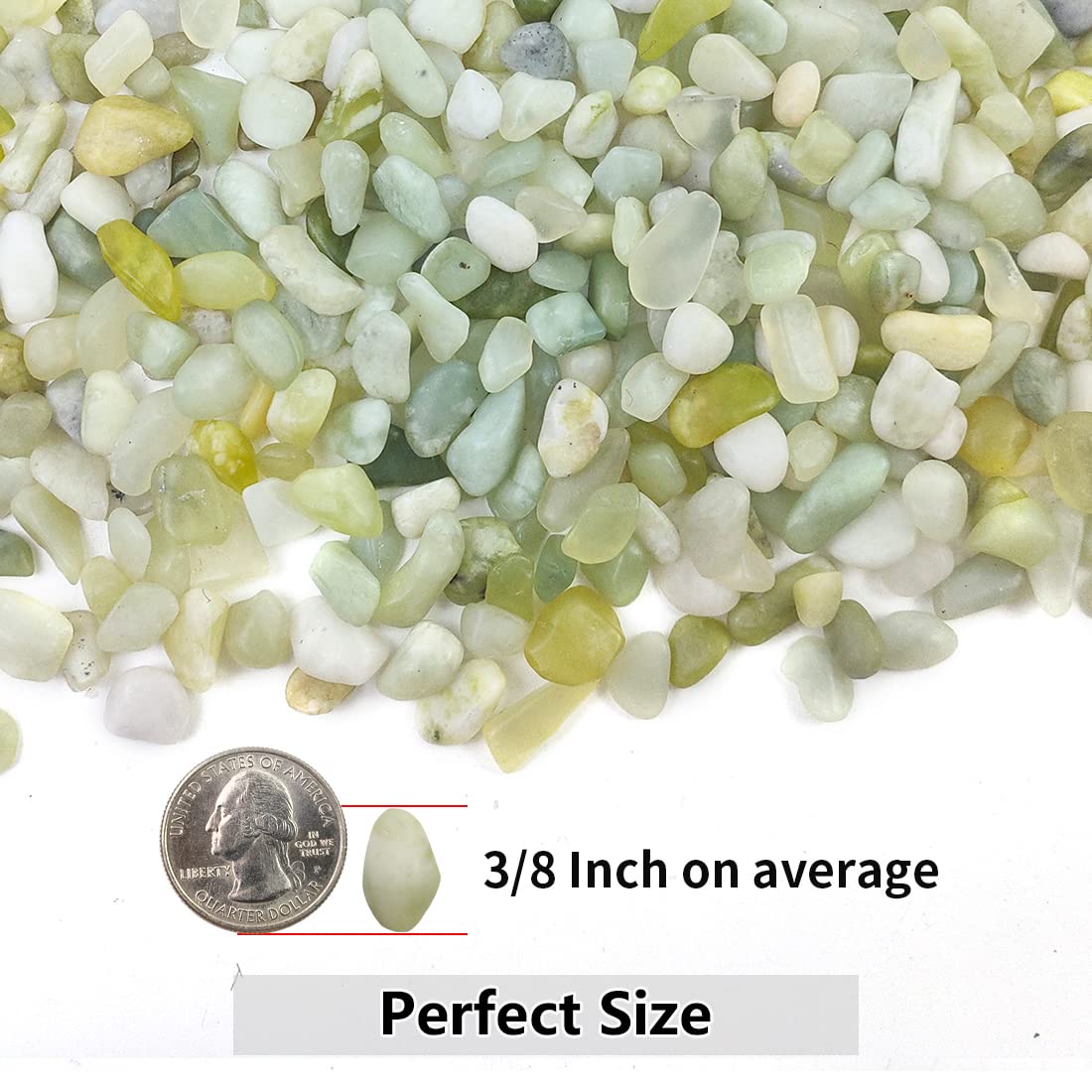 YISZM stones used as clear vase filler benefit: stable, attractive centerpiece