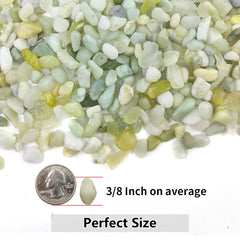 YISZM stones used as clear vase filler benefit: stable, attractive centerpiece