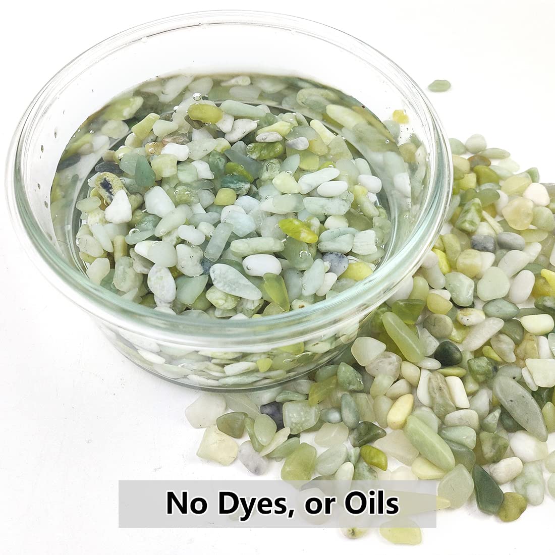 YISZM pebbles in succulent planter benefit: improved drainage and tidy look