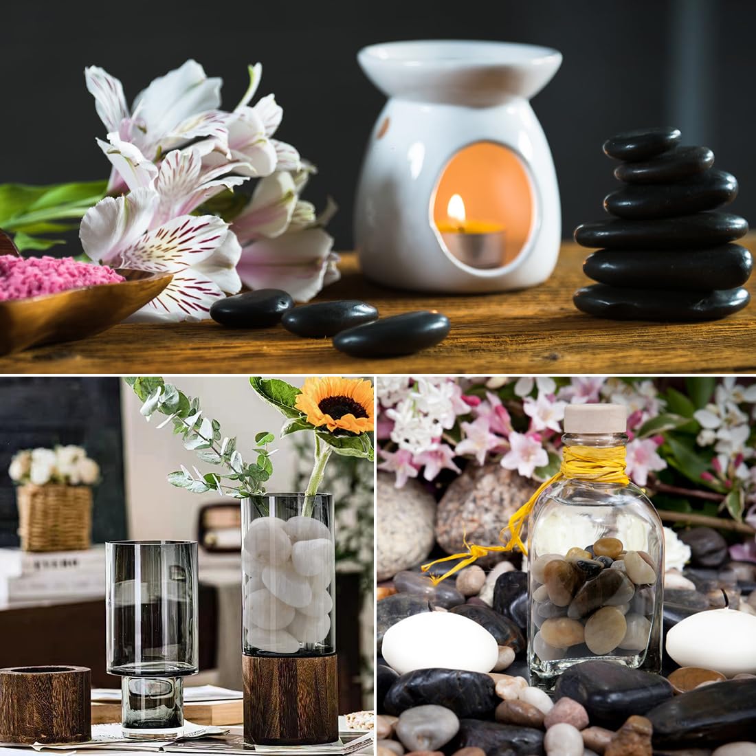 YISZM label and natural stone texture emphasizing chemical-free composition