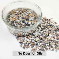 YISZM pebbles used as top-dressing in a succulent pot for tidy appearance and moisture control