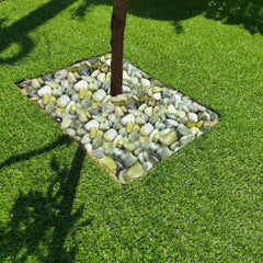 YISZM stones in glass vase, adds stable decorative support and color