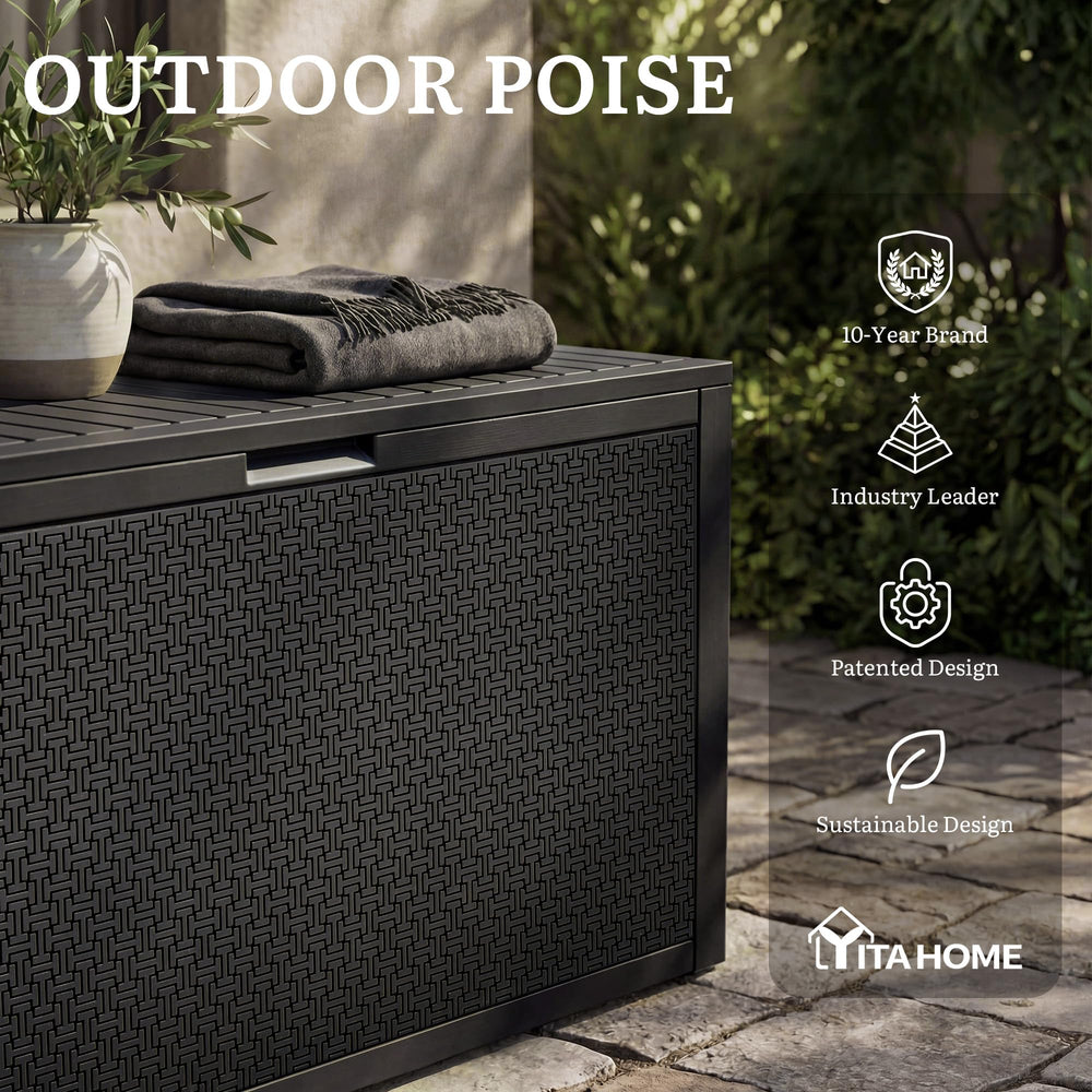 YITAHOME raised bottom detail showing ground clearance to reduce moisture contact
