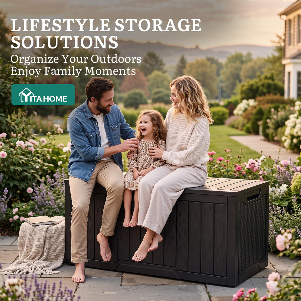 YITAHOME used as a bench supporting seating outdoors with style