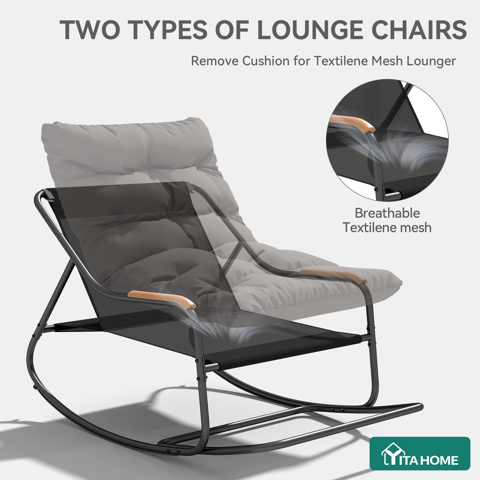 YITAHOME chair placed on a patio demonstrating relaxed outdoor living and style compatibility