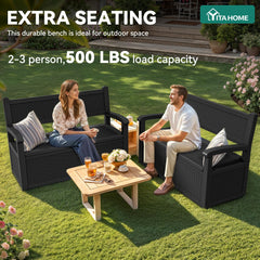 YITAHOME closeup of rattan texture highlighting weatherproof resin durability