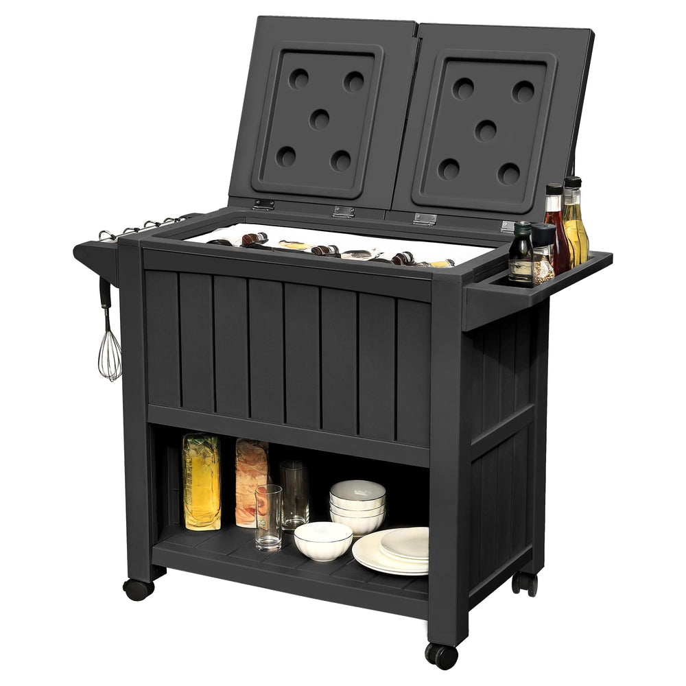 YITAHOME cooler on patio serving guests demonstrating outdoor entertaining benefit