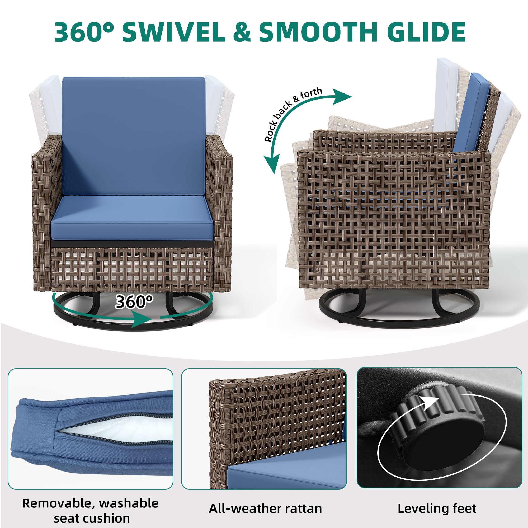 YITAHOME cushion cross-section showing high-density foam for lasting support