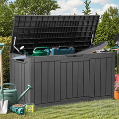 YITAHOME front view showing compact storage and tidy outdoor appeal