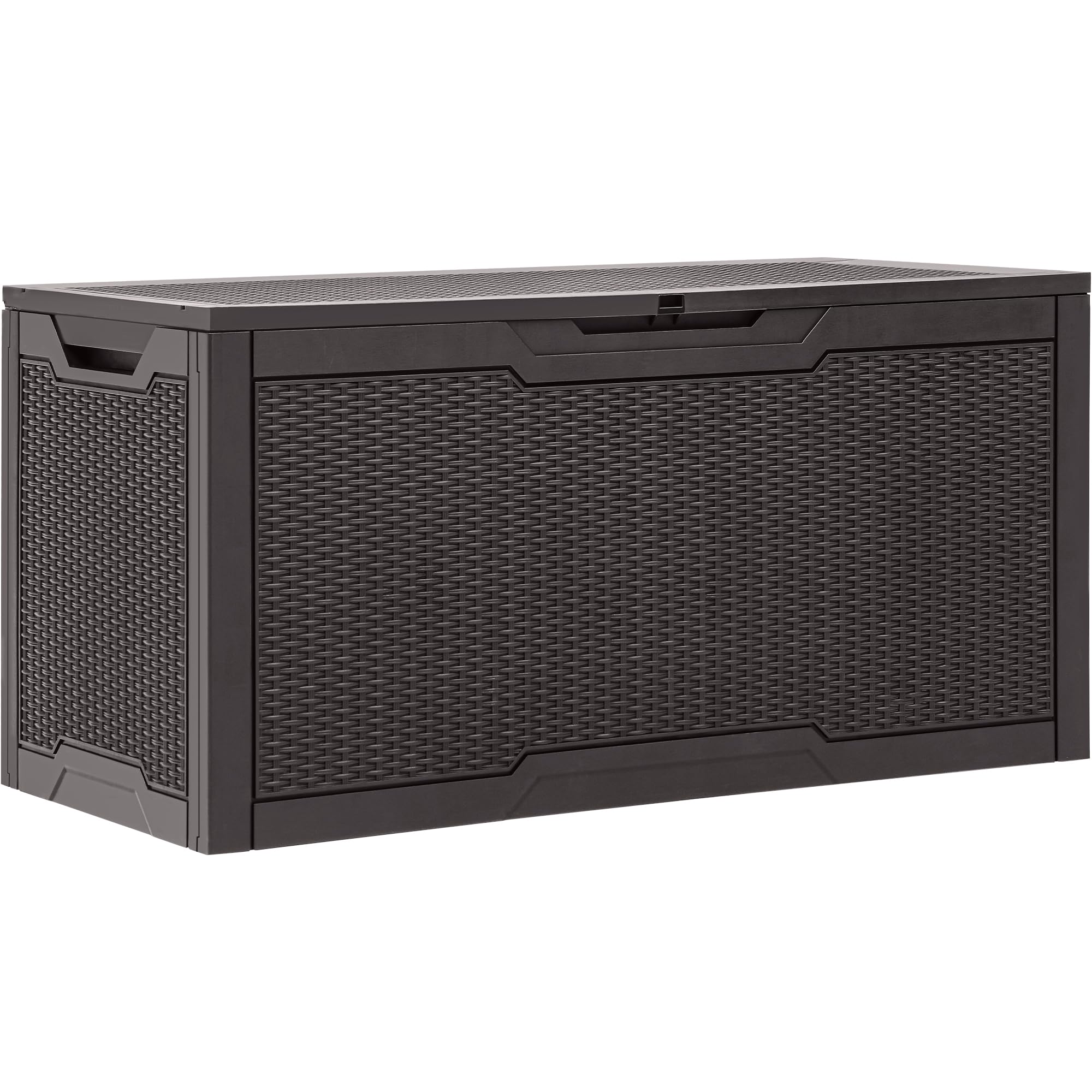 YITAHOME on patio with cushions and pool gear showing neat storage and aesthetic benefit