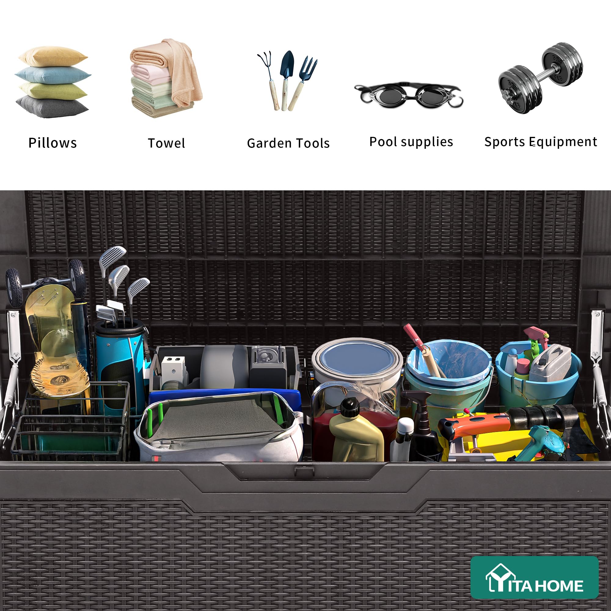YITAHOME ergonomic side handle detail making lifting and moving easier benefit