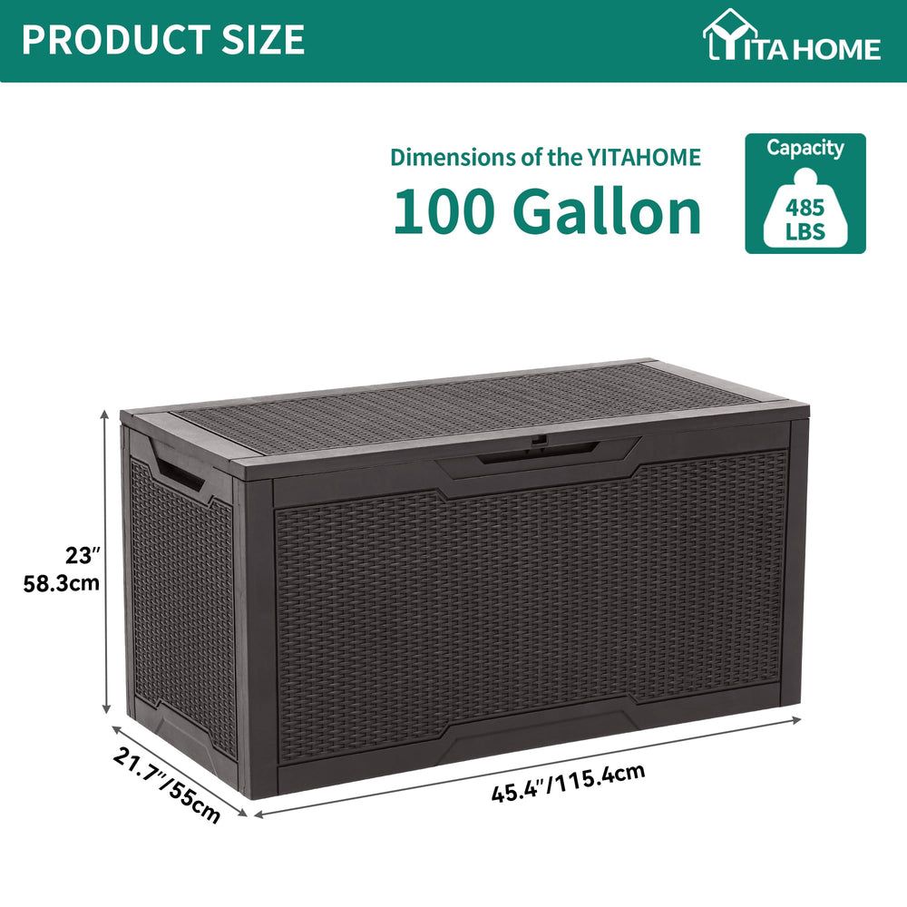 YITAHOME next to chair for scale showing compact footprint and large capacity benefit