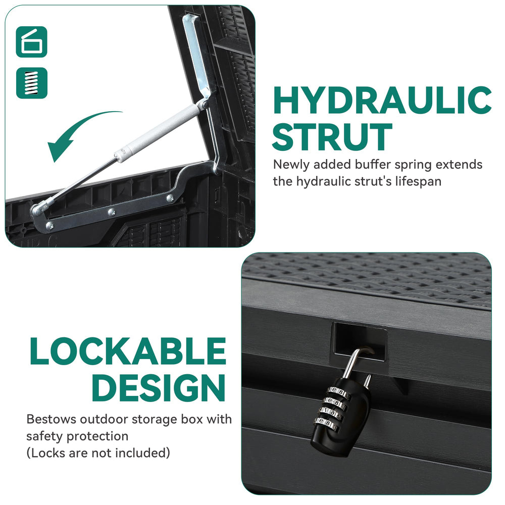 YITAHOME resin texture close-up showing weatherproof durability