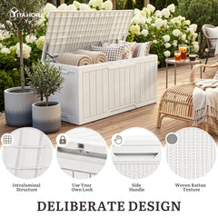 YITAHOME close-up of wood-grain rattan texture for natural look
